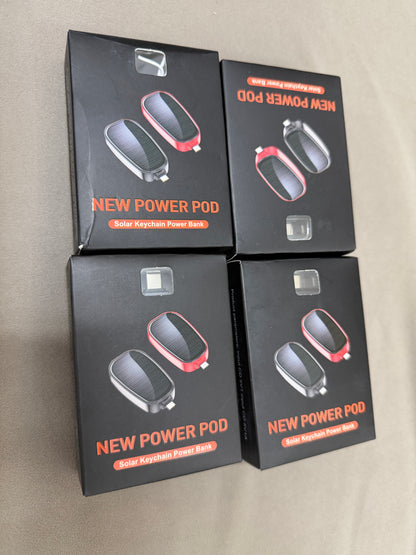 New Power Pod – Solar Keychain Power Bank